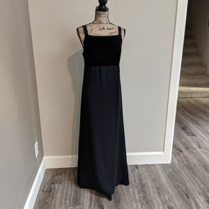 Stylish Black Sleeveless Maxi Dress